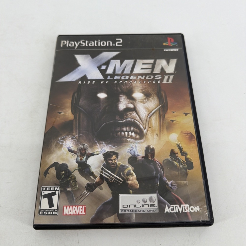X-Men Legends II: Rise of Apocalypse PS2 PlayStation 2 Game with Case